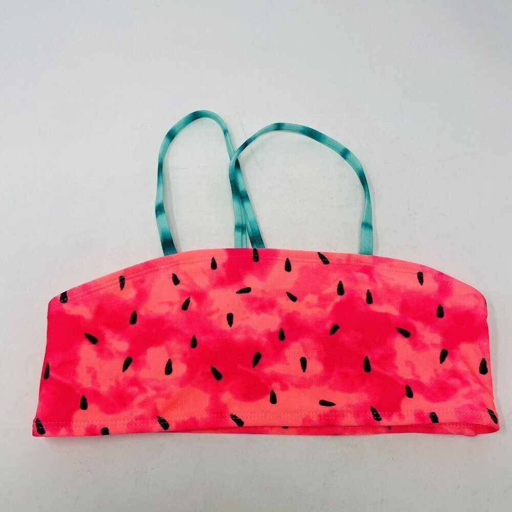 Cat & Jack Youth Girls Medium 8 Watermelon Print Bralette Bikini Top in Pink 150